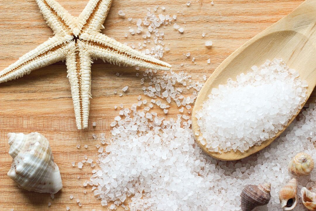 mushroom treatment with sea salt