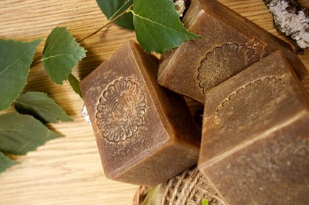 tar soap against fungus